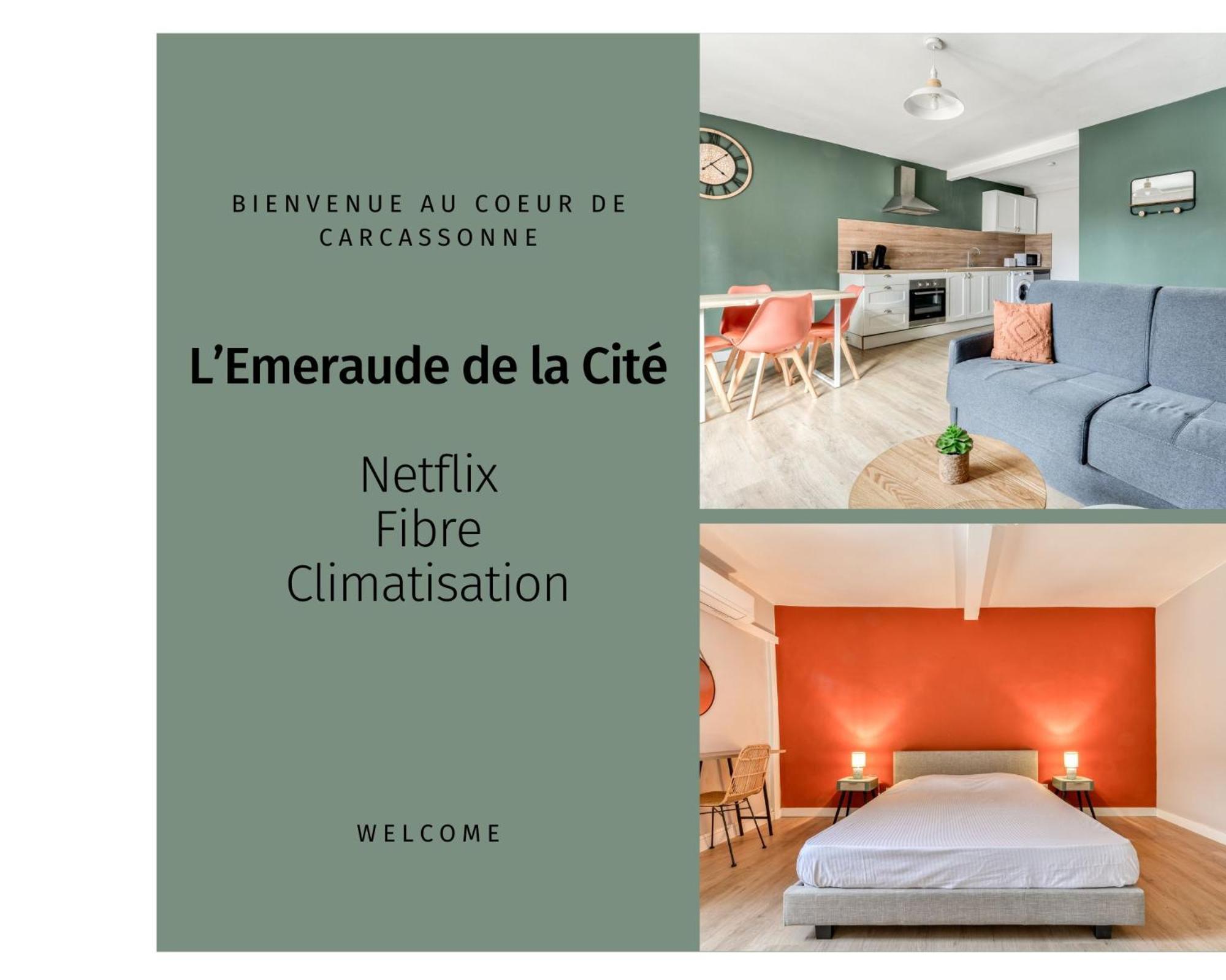 L'Emeraude De La Cite - Netflix - Fibre - Proche Cite - Clim Carcassone Exterior photo